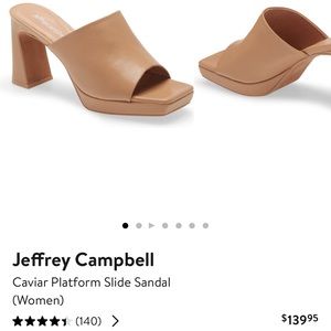 Jeffrey Campbell caviar platform mule